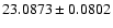 $23.0873\pm0.0802$