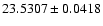 $23.5307\pm0.0418$