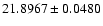 $21.8967\pm0.0480$