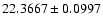 $22.3667\pm0.0997$