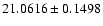 $21.0616\pm0.1498$