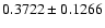 $ 0.3722\pm
0.1266$