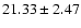 $21.33\pm2.47$