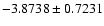 $-3.8738\pm0.7231$