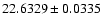 $22.6329\pm0.0335$