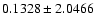 $ 0.1328\pm2.0466$