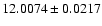 $12.0074\pm0.0217$