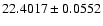 $22.4017\pm0.0552$