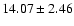 $14.07\pm2.46$