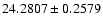 $24.2807\pm0.2579$
