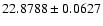 $22.8788\pm0.0627$