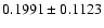 $
0.1991\pm0.1123$