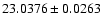 $23.0376\pm0.0263$