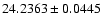 $24.2363\pm0.0445$