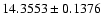 $14.3553\pm0.1376$