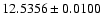 $12.5356\pm0.0100$