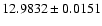 $12.9832\pm0.0151$