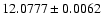 $12.0777\pm0.0062$
