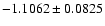 $-1.1062\pm0.0825$