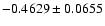 $-0.4629\pm0.0655$