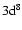 ${\rm 3d^8}$