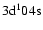 ${\rm 3d^10 4s}$