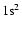 ${\rm 1s^2}$