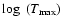$\log~(T_{\rm max})$