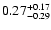 $0.27^{\rm +0.17}_{-0.29}$
