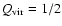 $Q_{\rm vir} = 1/2$