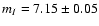 $m_I = 7.15 \pm 0.05$