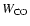 $W_{{\rm CO}}$