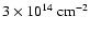 $ 3\times 10^{14}~{\rm cm}^{-2}$