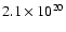 $2.1\times10^{20}$