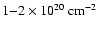 $1{-}2\times10^{20}~{\rm cm}^{-2}$