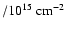 $/10^{15} ~{\rm cm}^{-2}$