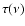 $\tau(\nu)$