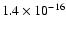 $1.4\times10^{-16}$
