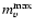 $m_{v}^{\rm max}$
