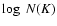 $\log ~ N(K)$