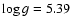 $\log g=5.39$