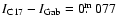 $I_{\rm C17}-I_{\rm Gab}=0\hbox{$.\!\!^{\rm m}$ }077$