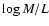 $\log M/L$