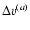 $\Delta {v}^{(a)}$
