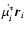 $\dot {\mu_i^*} \vec r_i$