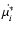 $\dot {\mu_i^*}$