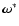 $\vec \omega ^*$