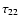 $\tau_{22}$