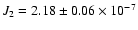 $J_2 = 2.18 \pm 0.06 \times 10^{-7}$