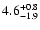 $4.6^{\rm +0.8}_{-1.9}$